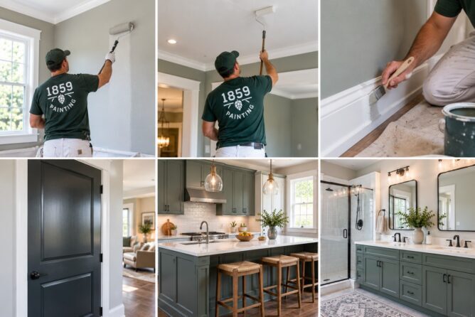 interior painting for a home in portland