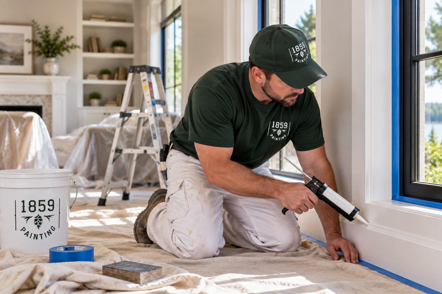 Lake Oswego interior painting preparation