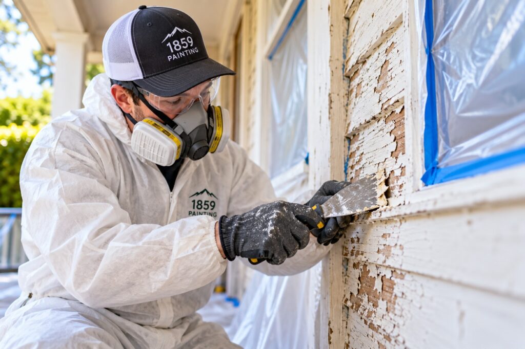 Lead Safe Paint Removal on Historic Siding